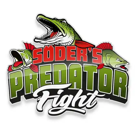 Sticker PredatorFight (10 x 8,4 cm) Gereduceerde Prijs