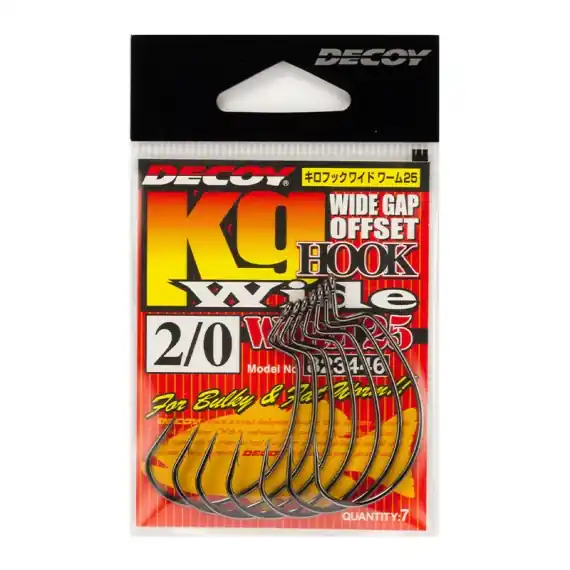 Decoy Worm 25kg Hook Wide, #2/0 Merkproduct