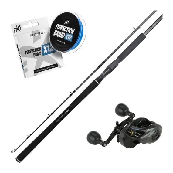 Koopje Eastfield Instrument Distance Baitcasting Combo 9' -180g