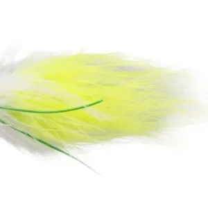Gecertificeerd Marabou Worm White/Chartreuse # 10