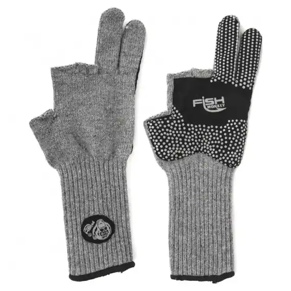 Beperkte Voorraad Fish Monkey Bauers Grandma Two Finger Wool Glove - S/M