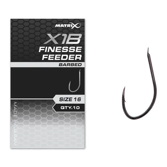 Matrix X1B Finesse Feeder - Size 18 Barbed Hoge Kwaliteit