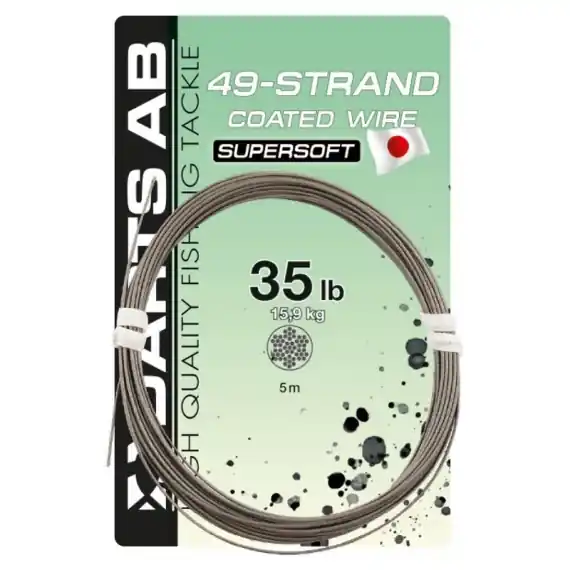 Shop Nu Darts 49 Strand Coated Wire 5m, 100lb
