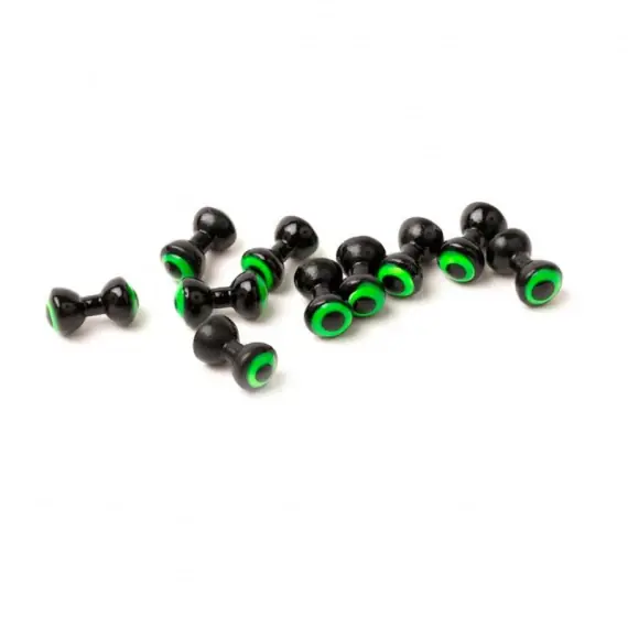 Meest Verkocht Small Double Pupil Lead Eyes #4 Black W Fl Orange and Black