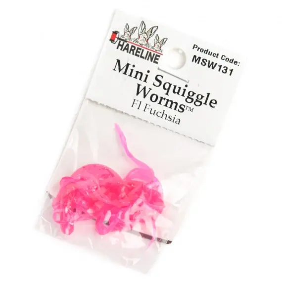 Veilige Betaling Mini Squiggle Worms #131 Fl Fuchsia