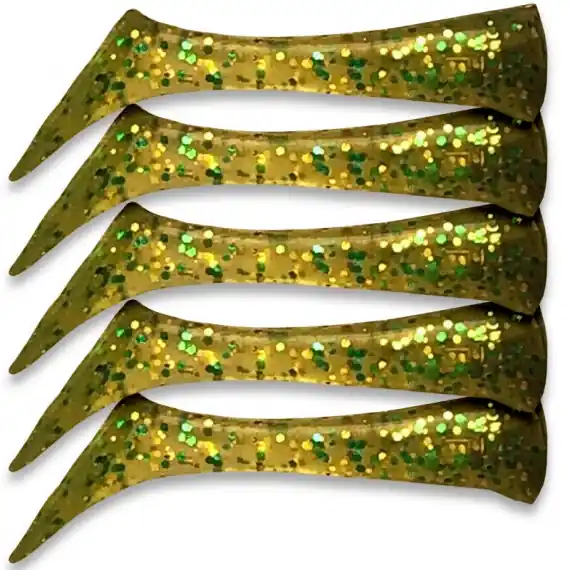 Headbanger Shad 11cm Replacement Tails (5-pak), Bluegill Direct Verzonden