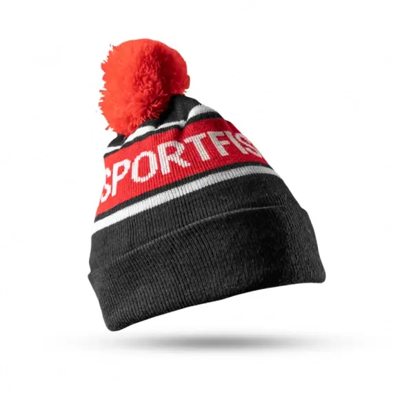 Söder Sportfiske Knitted Beanie Black/Red Betrouwbaar