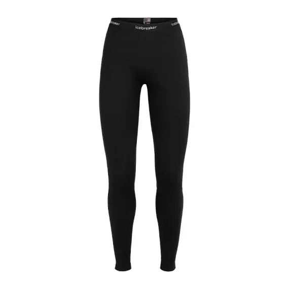 Express Levering Icebreaker Womens 200 Oasis Leggings Black - L