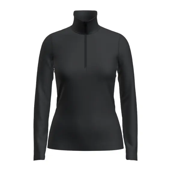Icebreaker Womens 200 Oasis LS Half Zip Black - L Op = Op