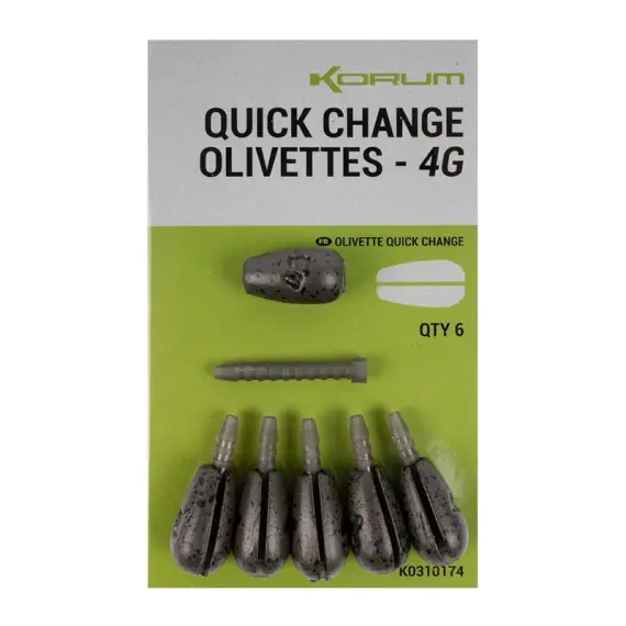Korum Quick Change Olivettes - 8g Bestel Nu