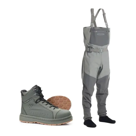 Populair Vision Koski Grey & Koski Green 2.0 Gummi Wading Set