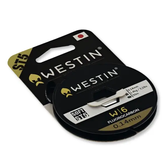 Westin W6 ST5 Fluorocarbon 20m 1.20mm 62kg 136.9lbs Clear Voordeelprijs