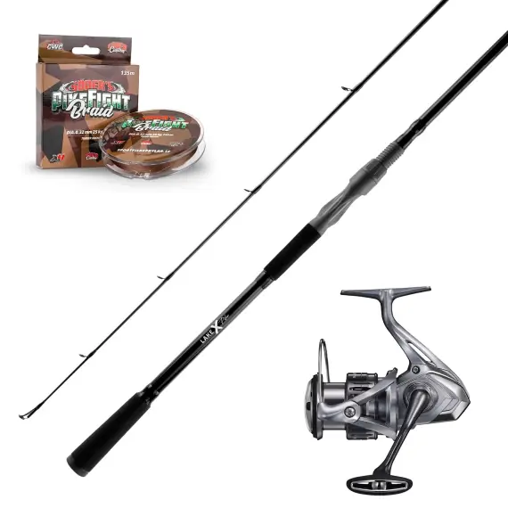 Lake X Pike Spinning 8'3'' Fast Action H 40-100g Nasci Combo Fabrieksprijs