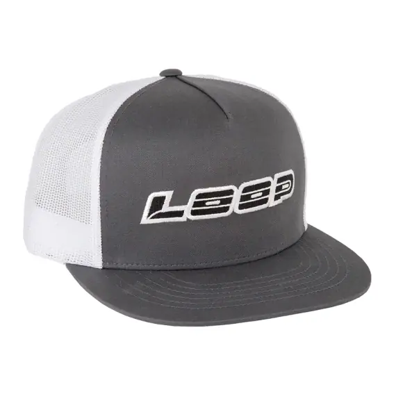 Loop Logo Meshback Flat Cap - Grey/White Laatste Kans