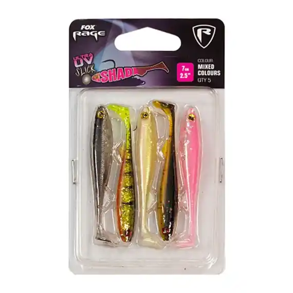 Alleen Vandaag Fox Rage Zander Pro 10 cm UV mixed colour pack 5-pak