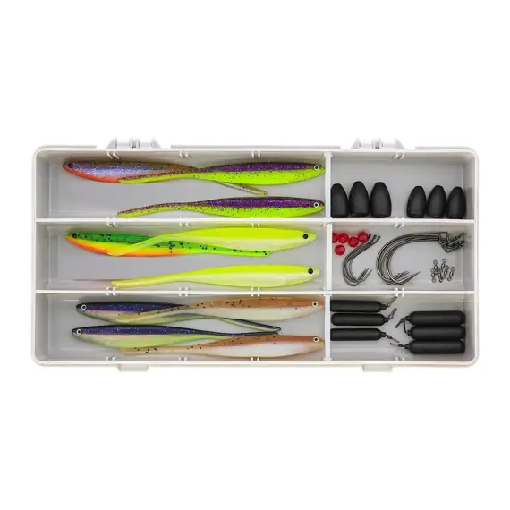 Meest Verkocht Westin Zander Box - Dropshot + Texas & Carolina 46Pcs