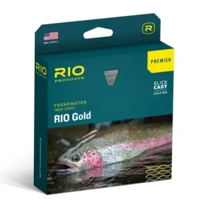 RIO Premier Gold Fly Line Float Melon/Gray Dun# 4 Express Levering