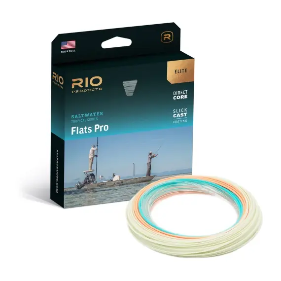 Rio Elite Flats Pro Intermediate WF Fly Line # 8 Gratis Retour