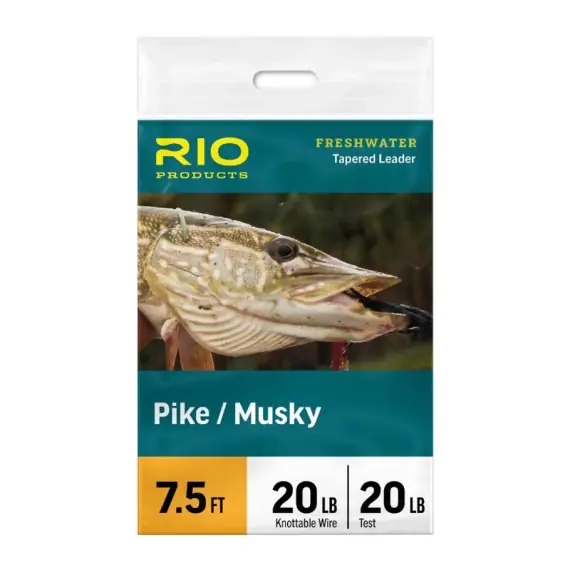 Rio Pike/Musky Leader 7.5ft - 20lb Gereduceerde Prijs