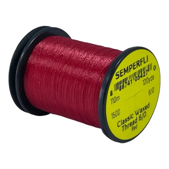 Direct Verzonden Semperfli Classic Waxed Thread 110m 12/0 - Red