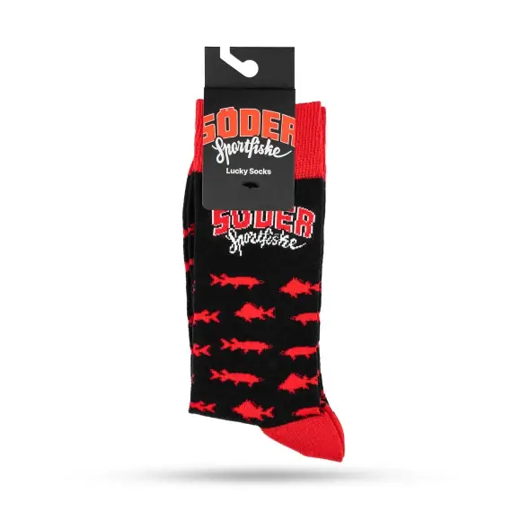 Söder Lucky Socks Cotton Red Tiger 41-46 1-pack Flitsaanbieding