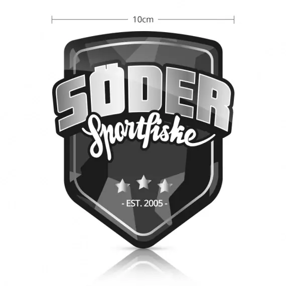 Op = Op Söder Sticker Shield - Silver