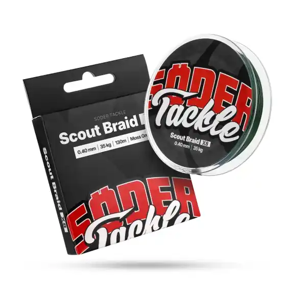 Söder Tackle Scout Braid x8 130m Moss Green - 0,40mm, 35kg Favoriet