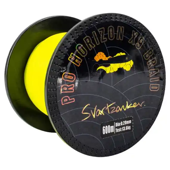 Svartzonker Pro Horizon Braid Yellow 600m - 0,35mm, 25,8 kg Gratis Retour