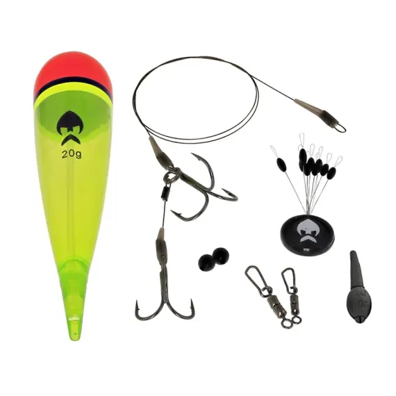 Laatste Kans Westin Pike Float Kit 20g #4+#6 Semi Barbed 0,32mm/1x7 14kg 30lbs 50cm 1pc