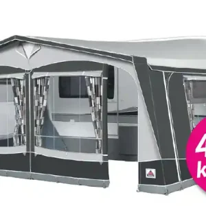 Voortent Doréma President XL280 De Luxe incl. Staal frame Op = Op