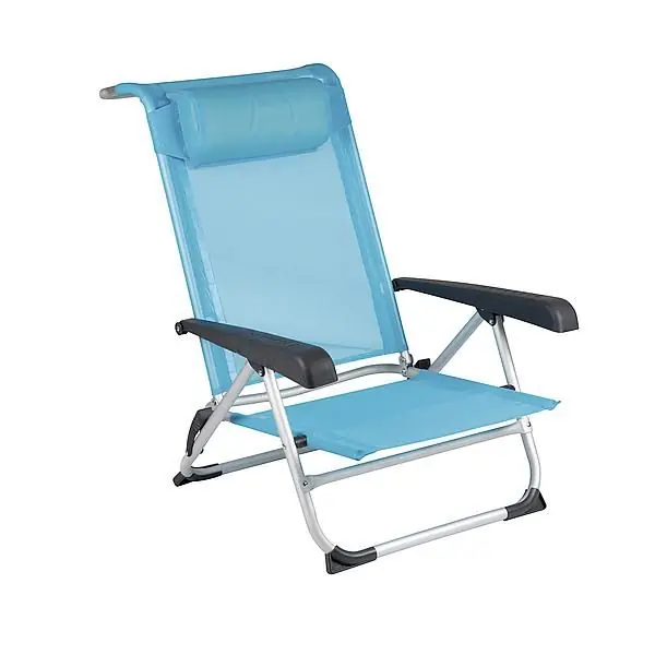 Beste Prijs Bo-Camp Strandstoel Saint Tropez Blauw
