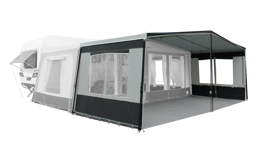 Seizoensaanbieding ACTIE ! Voortentluifel REDA Genova Premium incl. frame, stormpakket & stormbandset