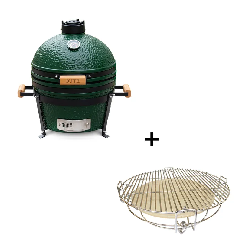 Alleen Vandaag Outr Kamado Medium 40 Barbecue + Set Roosters