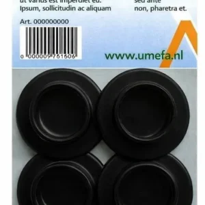 Tentstokvoet 28/48 mm. Kunststof Wit - 4 stuks Flitsaanbieding