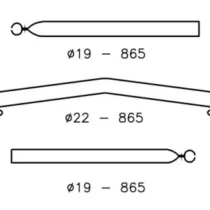 Daksteun Gebogen - 22/19 mm - 170-250 cm - Staal Rechtstreeks Van De Fabrikant