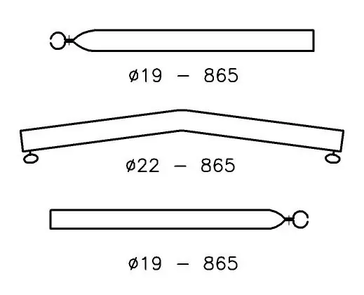 Daksteun Gebogen - 22/19 mm - 170-250 cm - Staal Rechtstreeks Van De Fabrikant