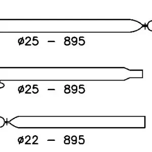 Verandastok - Recht - 25/22 mm - 170-260 cm - Alu Seizoensaanbieding