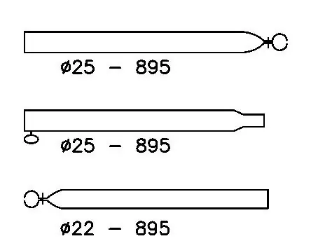 Verandastok - Recht - 25/22 mm - 170-260 cm - Alu Seizoensaanbieding