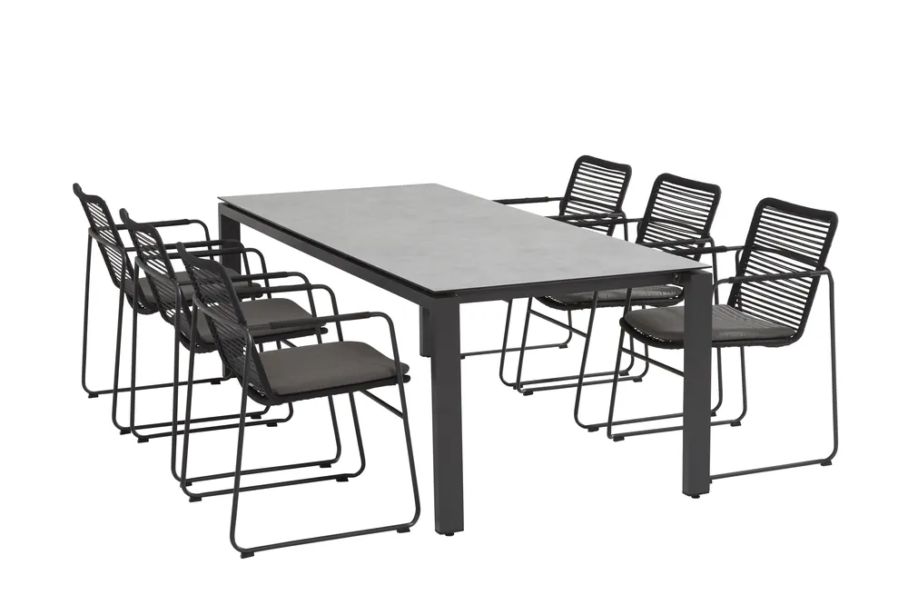 Beperkt Aanbod Taste 4SO Elba Tuinset 6 personen 220x95cm