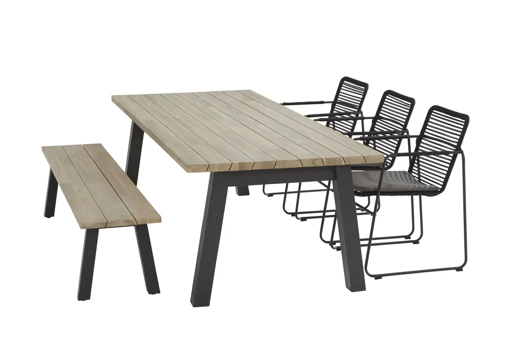 Taste 4SO Elba Tuinset 6 personen 240x100cm Dagaanbieding