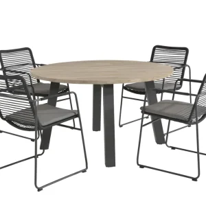 Taste 4SO Elba Tuinset 4 personen rond Ø130cm Beperkt Aanbod