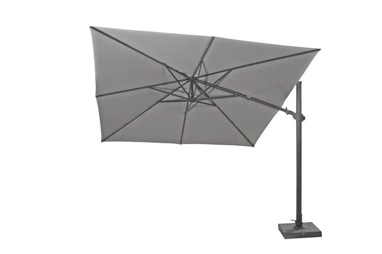 Meest Verkocht 4SO Siesta Premium parasol 300 x 300 cm charcoal/anthracite