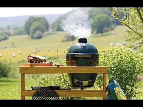 Lage Kosten Big Green Egg Medium incl. Egg Frame & Caster Kit