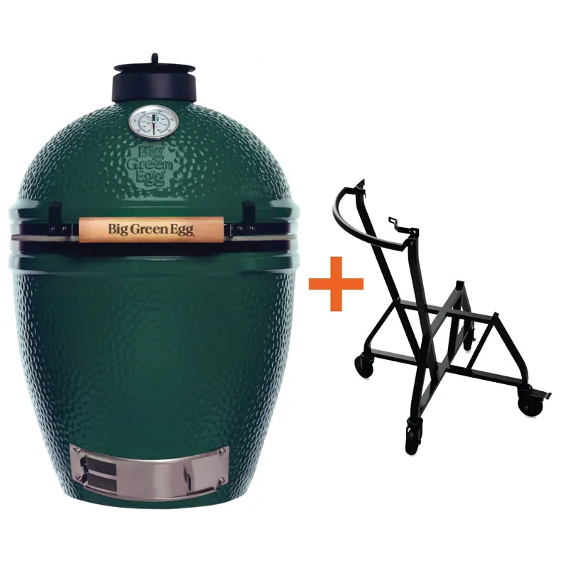 Gratis Retour Big Green Egg Large incl. IntEGGrated Nest+ Handler