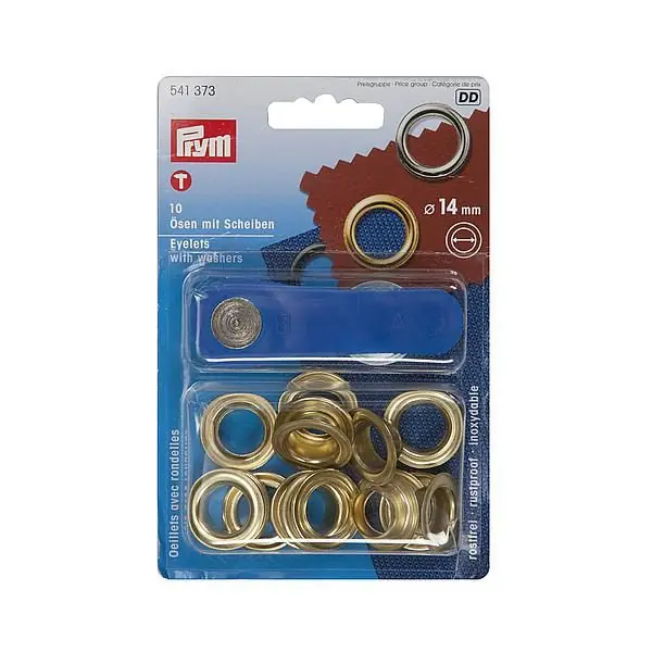 Populair Prym Zeilringen Messing Ø14 mm 10 Stuks