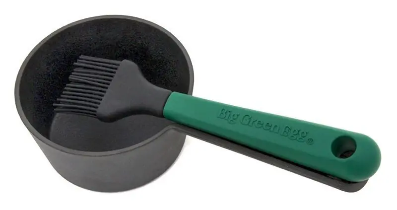 Big Green Egg Gietijzeren Sauspan met Kwast Alleen Vandaag