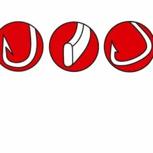 Gamakatsu Hook Worm Offset EWG Maat 1/0 Meest Verkocht