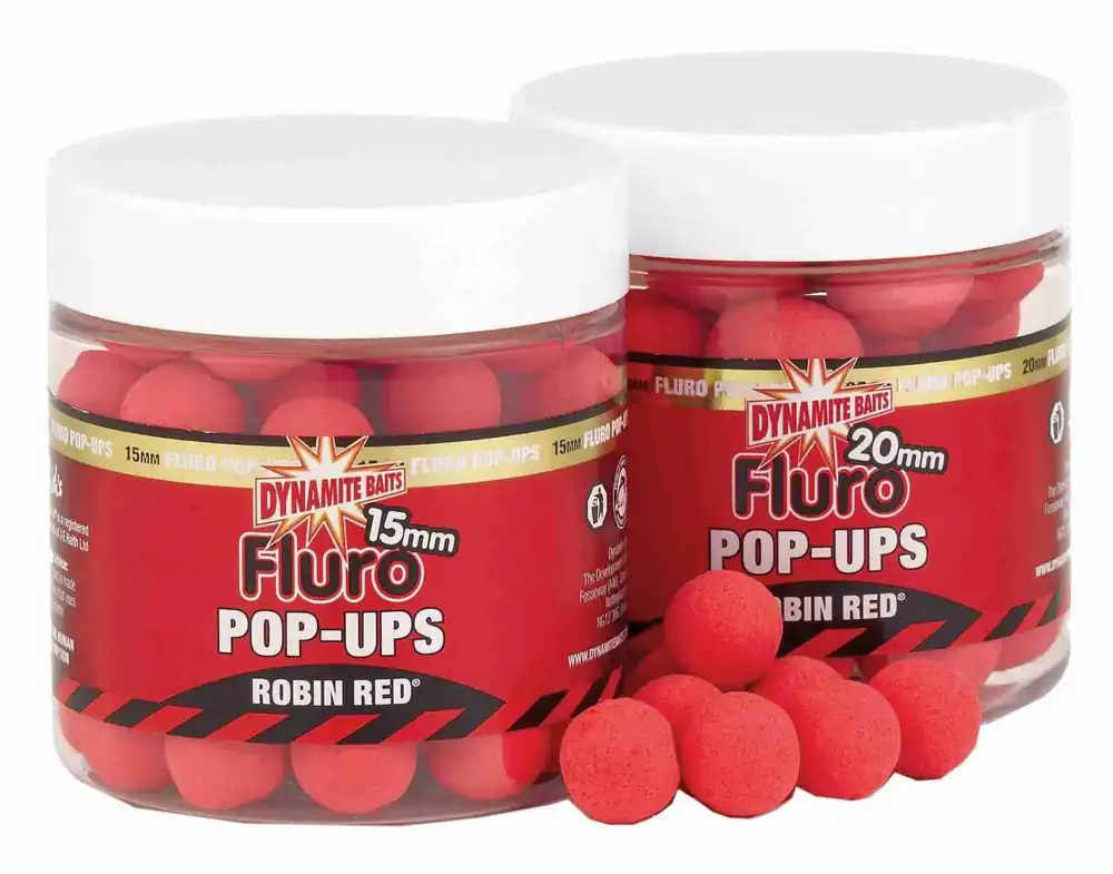 Dynamite Baits Fluro Pop-Up Robin Red 15mm Gratis Retour