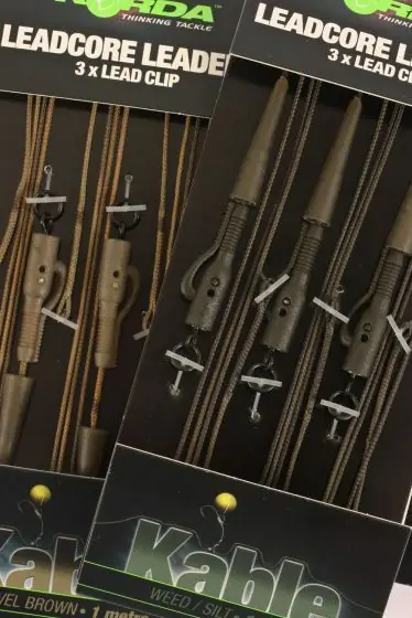 Korda Leadcore Leaders Hybrid Lead Clip Weed Snelle Levering