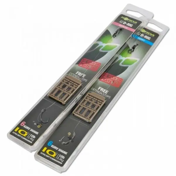 Korda Carp D-Rig IQ Kurv Shank 8 Meest Verkocht